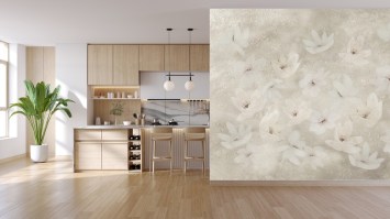 GRAZIA | Carta da parati moderna a fiori - Colore G604